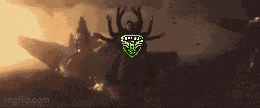 a screenshot of a video game with a green spider on the screen