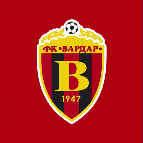 a black and red shield with the letter b and the year 1947