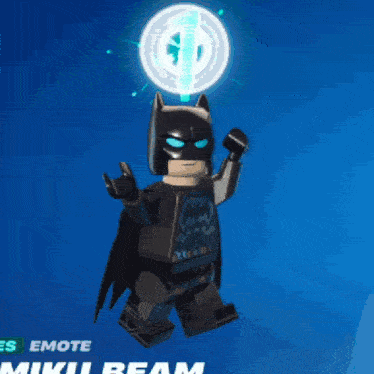 a blue background with the words " es emote miku beam "