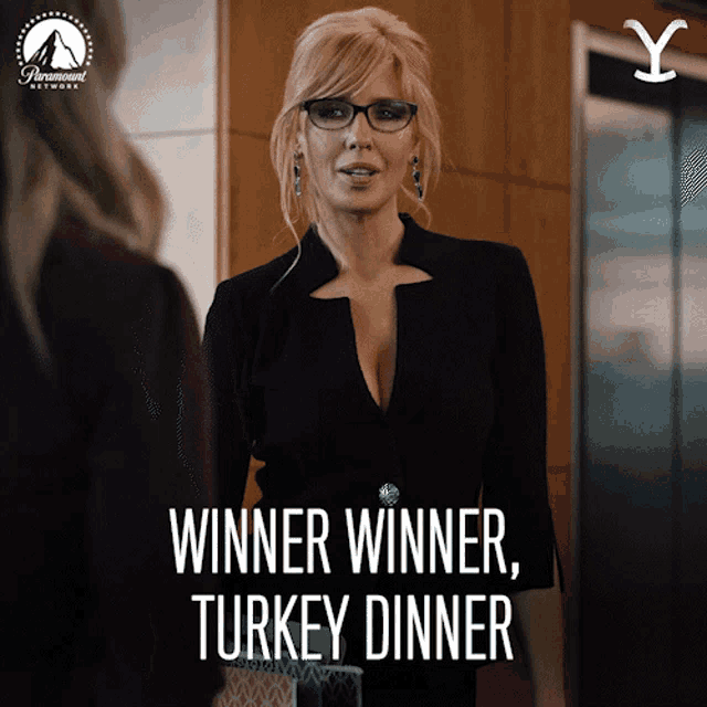 Winner Winner Turkey Dinner Beth Dutton GIF