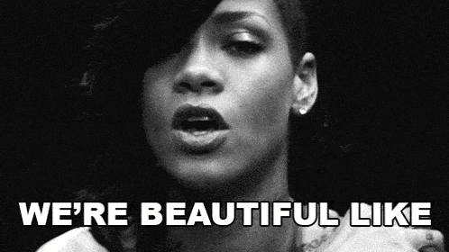 We'Re Beautiful Like Diamonds In The The Sky Rihanna GIF - We'Re Beautiful Like Diamonds In The The Sky Rihanna Diamonds Song GIFs