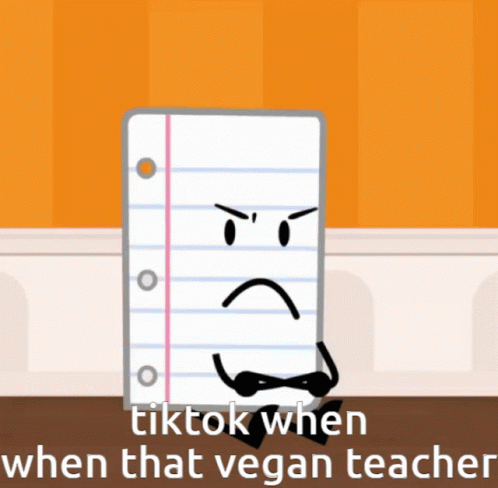 Inanimate Insanity That Vegan Teacher GIF - Inanimate Insanity That Vegan Teacher Tiktok GIFs