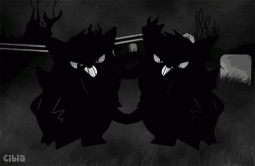 a black and white drawing of a pokemon with the word cibia on the bottom