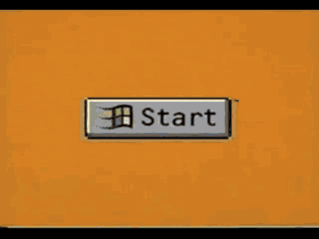 a microsoft logo is shown on a yellow background