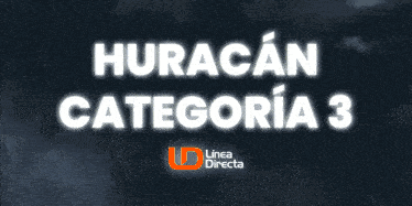 a stormy sky with the word hurac in white letters