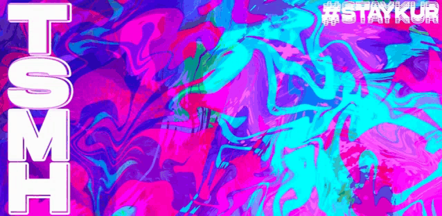 a colorful background with the words tsmh written on it