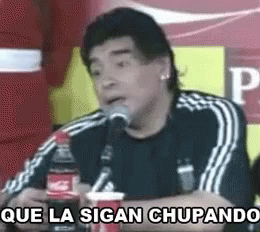 Maradona Chupando GIF - Maradona Chupando La Sigan Chupando GIFs