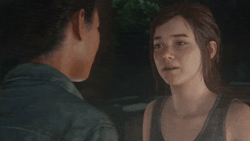 a man and a woman are looking at each other with their eyes closed