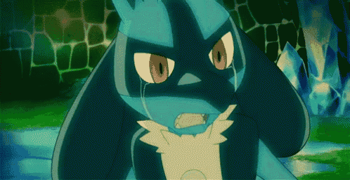 a close up of a cartoon character with a tear running down its face
