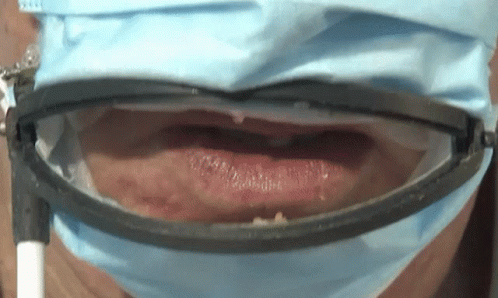 Face Mask Eating GIF - Face Mask Eating Open Mouth GIFs