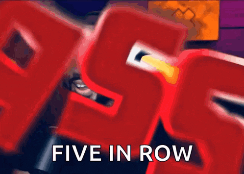a man giving a thumbs down with the words pass five in row