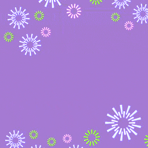a purple background with arabic writing and fireworks on it