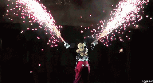 Mickey Mouse Celebrate GIF - Mickey Mouse Celebrate Throwing Fireworks GIFs