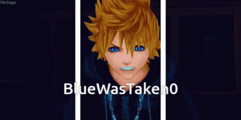 Blue Was Taken0 Kingdom Hearts GIF - Blue Was Taken0 Kingdom Hearts Roxas GIFs