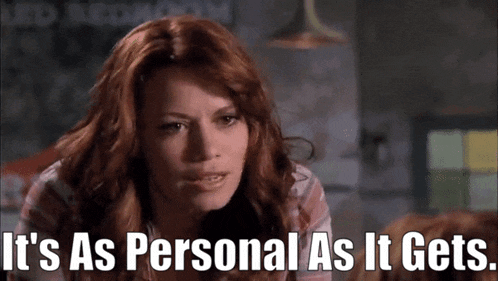 a woman with red hair says it 's as personal as it gets ..