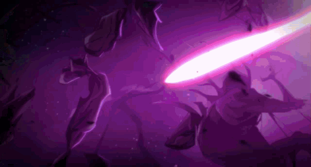 a purple background with a purple light coming out of the middle