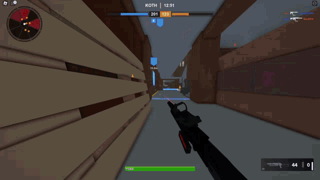 a screenshot of a video game with the name koth at the top of the screen