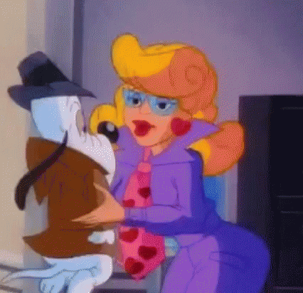 Droopy Detective GIF - Droopy Detective Kiss GIFs