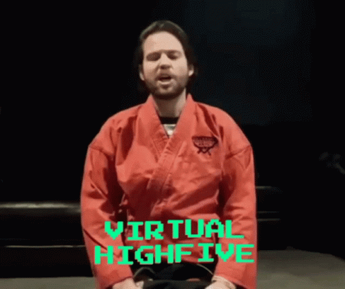 Virtual Highfive Colin GIF - Virtual Highfive Colin GIFs