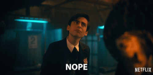Nope Number Five GIF - Nope Number Five Aidan Galagher GIFs