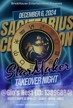 a poster for a star maker takeover night on december 6th