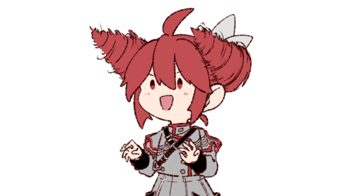 a drawing of a girl with red hair and a bow in her hair