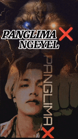 a poster that says panglima ngeyel with a man in the foreground