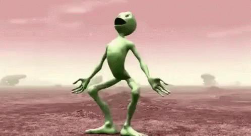 Dame Tu Cosita Bailando Meme Alien Verde GIF - Dame Tu Cosita Meme Baile GIFs