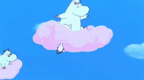 Moomin Mumin GIF - Moomin Mumin Moomin Cloud GIFs