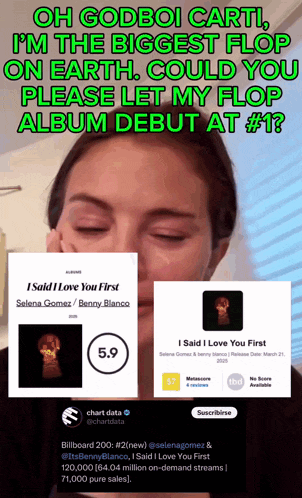 a poster that says oh god boi carti i 'm the biggest flop on earth