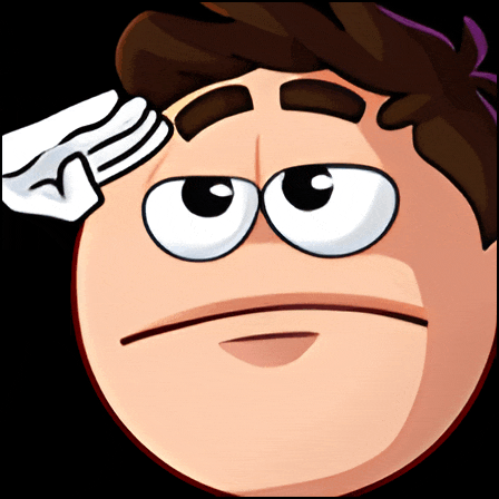 a cartoon character salutes with a white glove on his head