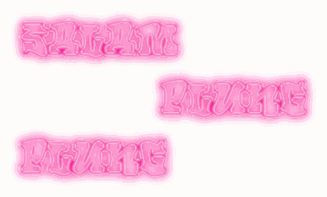a neon sign that says ' i am flying ' in pink letters