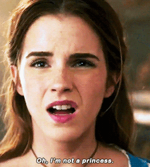 Beauty And The Beast Oh Im Not A Princess GIF - Beauty And The Beast Oh Im Not A Princess Belle GIFs