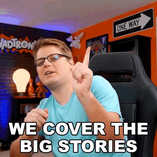 We Cover The Big Stories Chad Bergström GIF - We Cover The Big Stories Chad Bergström Chadtronic GIFs
