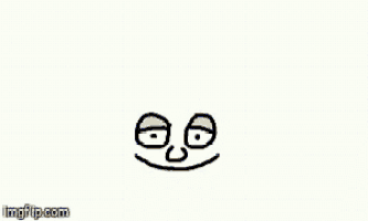 a drawing of a face and the words good night