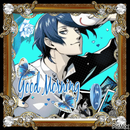 Good Morning Tangy Good Morning Kinkgeorge GIF - Good Morning Tangy Good Morning Kinkgeorge Good Morning Persona 5 Yusuke GIFs