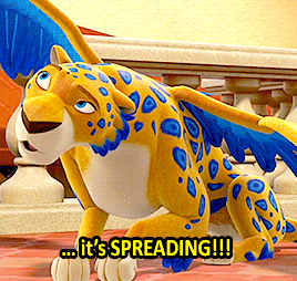 a cartoon leopard says it 's spreading !!