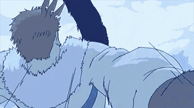 a drawing of a person laying on a bed with a blue sky in the background