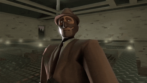a cartoon character with a cigarette in his mouth holds a gun