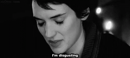 I'M Disgusting GIF - Im Disgusting Winona Ryder Depressed GIFs