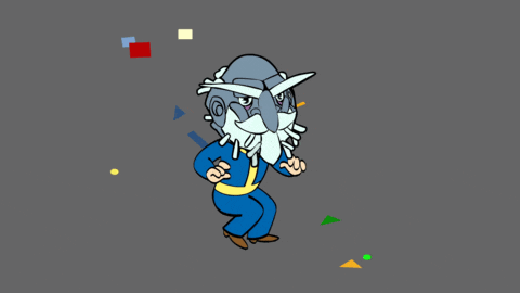 a cartoon drawing of a man with a beard wearing a helmet