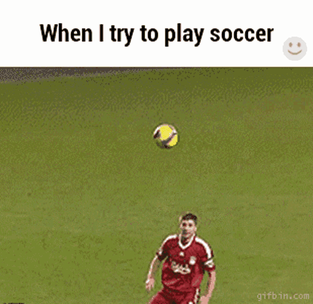 When I Try To Play Soccer Steven Gerrard GIF