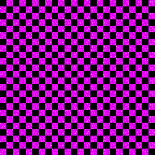 a black and purple checkered background with purple squares on it .