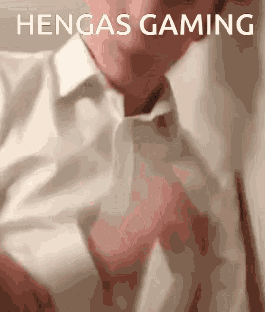 a close up of a person 's face with the words " hengas gaming " written on the bottom