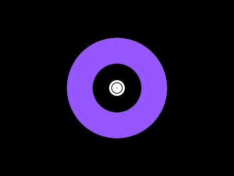 a purple and white circle with the words your logo on it