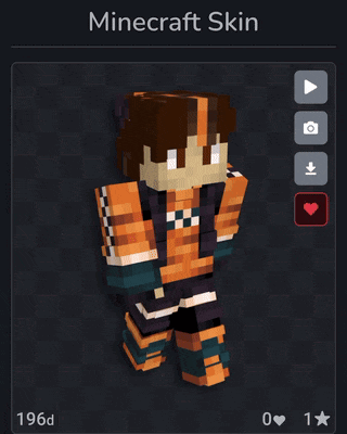 a screenshot of a minecraft skin with 196d on the bottom