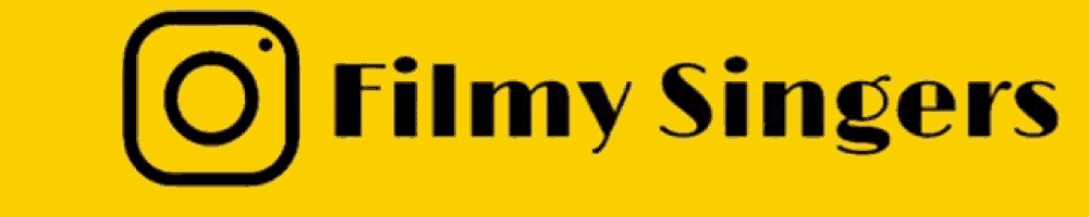 a yellow background with the words filmy singers