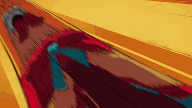 a cartoon of a person going down a slide