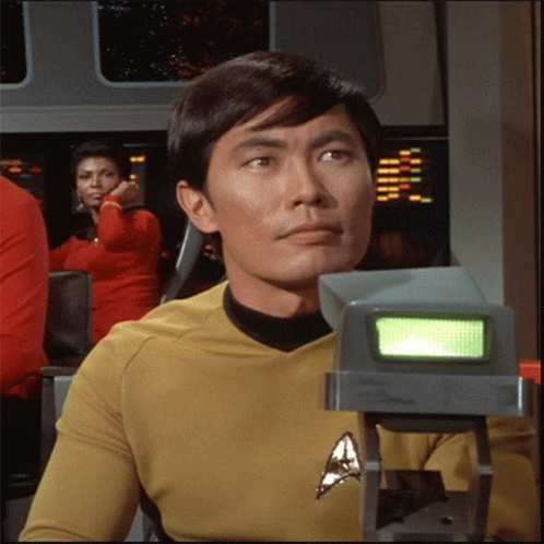 Nod Lt Sulu GIF - Nod Lt Sulu Star Trek GIFs
