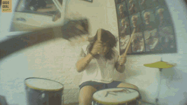 Playing Drums Gogogoal GIF - Playing Drums Gogogoal Drummer GIFs